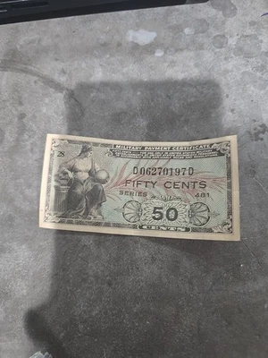 Military Payment Certificate 50 Cents Series 481 Currency Note - Image 1 of 2