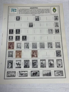 World Stamps Collection Lot Argentina Mint Hinged 1892-1958 Some Cancelled - Picture 1 of 12