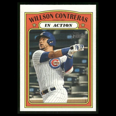 Willson Contreras #42 2021 Topps Heritage Chicago Cubs Baseball Card MLB - Image 1 of 3