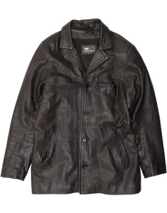 AVIATRIX Mens Leather Jacket UK 44 2XL Black Leather DN09 - Picture 1 of 3