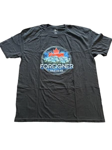 Foreigner Shirt Mens 2XL Black Canada Tour 2019 Cold As Ice Band Tee Rock Music - Picture 1 of 5