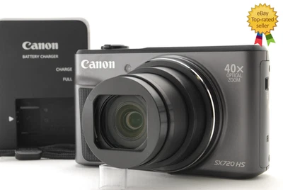 [TOP MINT] Canon PowerShot SX720 HS Black 20.3MP Digital Camera From JAPAN - Image 1 of 4