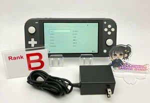 Nintendo Switch Lite Gray Rank B Console & AC Adapter Region Free 1Day Ship 1942 - Picture 1 of 21