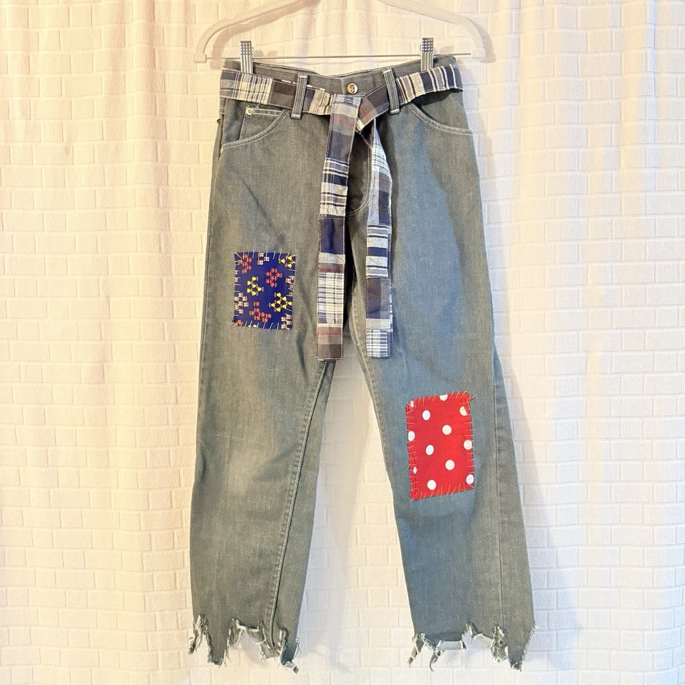 Jeans Farah Talla 6/8 Reciclados Gris Retazos Foto 1 de 4