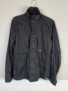 G-Star Raw Artic Shirt Overshirt Light Jacket Mens Sz Lg Black Military Utility - Picture 1 of 18
