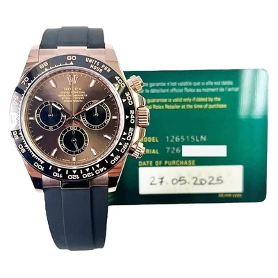 Rolex Cosmograph Daytona 126515LN 2025, 40 mm, oro rosa, chocolate brillante y B... Foto 1 de 2