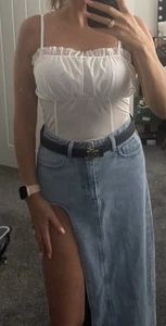 New Look Crop Lace Top Size 10 - Picture 1 of 9