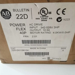 Allen-Bradley Sealed 22D-D010N104 Powerflex 40P Catalog 22D-D010N104 US Free Tax - Picture 1 of 2