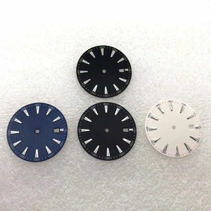 33.5mm Watch Dial Face Plate Date @3 Replacement  Part For NH35/NH35A Movement A - Foto 1 di 22