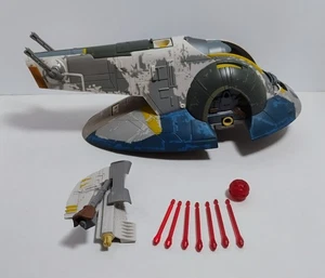 2001 HASBRO STAR WARS ATTACK OF THE CLONES JANGO FETT’S SLAVE 1 PARTS OR REPAIR - Picture 1 of 11