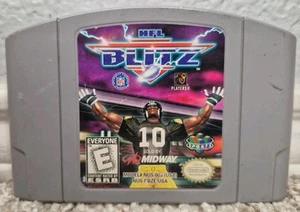 NFL Blitz 64 (Nintendo 64, 1997) Auténtico Cartucho N64 Solo Fútbol Deportes - Imagen 1 de 2