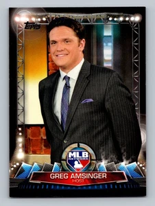 GREG AMSINGER HOST 2017 TOPPS MLB NETWORK - Picture 1 of 2