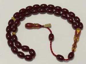 🔥Çubuk Sıkma Tesbih İmame Trasli/Vişne /Usta Zübeyir Balkaya/Gebetskette/Rosary - Bild 1 von 14