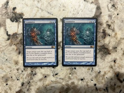 Mtg Traumatize x2 - Magic the Gathering Traumatize Played - Image 1 of 2