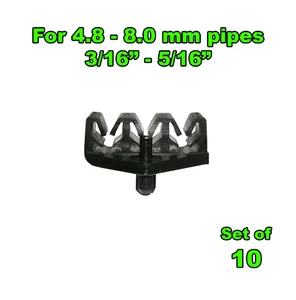 (10 un.) Clips de montaje de tubería de línea de combustible de triple freno negro 4,8-8,0 mm 3/16” 5/16” - Imagen 1 de 2