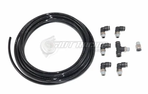 PUSH LOCK Black Vacuum Fitting Kit for Eclipse Talon 1G DSM Turbo Wastegate - Bild 1 von 2