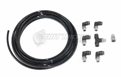 Kit de montaje de vacío PUSH LOCK negro para Nissan 240SX S13 S14 S15 Turbo Wastegate Foto 1 de 2