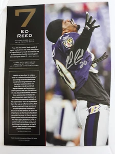 Ed Reed (Baltimore Ravens) Signed Magazine Photo, COA - Picture 1 of 3