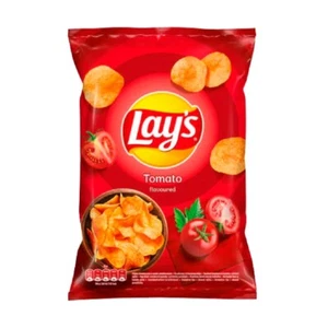 6 x 55g Lay's Tomate Tangy Chips Knusprige Kartoffelchips Tomatengeschmack Snack - Bild 1 von 2