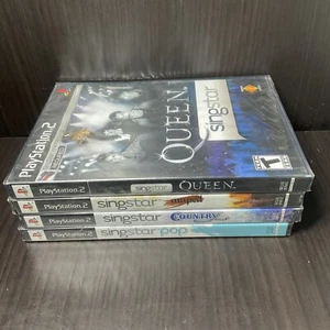 Lotto 4 giochi Singstar Pop, Country, Queen e Amped PlayStation 2 nuovi - Foto 1 di 3