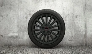 GENUINE MINI OEM 17'' JCW STYLE 505 MATTE BLACK SUMMER WHEEL SET 36112459604 - Picture 1 of 3