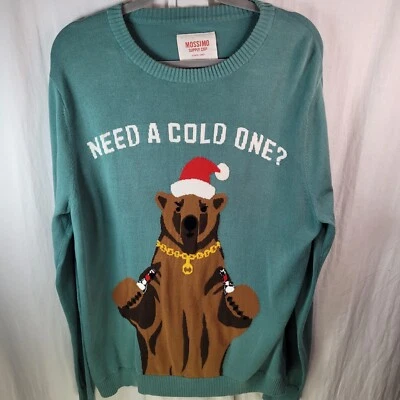 Suéter de vacaciones Mossimo para mujer talla grande en verde_ Foto 1 de 4