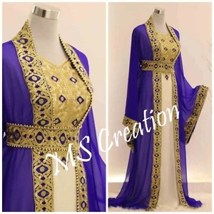 Sale Moroccan Dubai Elegant Embroidered Caftans Perfect for Any Occasion BY MS - Picture 1 of 5