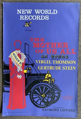 Robert Indiana Original  Serigraph Print Mother Of Us All Opera Poster Pop Art - Imagem 1 de 3