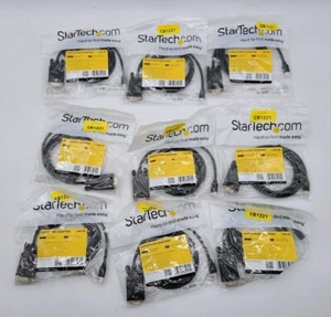 Lot of 9 Startech.com 6ft (1.8m) MINI Displayport to VGA Adapter MDP2VGAMM6R - Picture 1 of 3