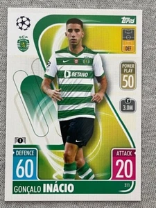 Topps Match Attax Champions League 21/22 Sporting Lissabon 311 Gonçalo Inácio - Picture 1 of 1