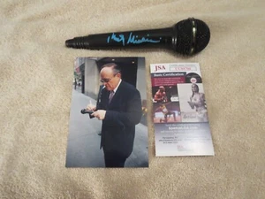 RUDY GIULIANI SIGNIERTES MIKROFON JSA COA MIT EXAKTER FOTOÜBEREINSTIMMUNG - Bild 1 von 5