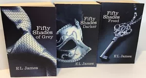 50 Fifty Shades of Grey Books E L James Paperback x 3 BDSM Romance Adult Bundle - Picture 1 of 24