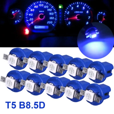 10 x T5 B8.5D 5050 SMD автомобиля свет светодиодный приборной панели инструмент лампа аксессуары - Изображение 1 из 4