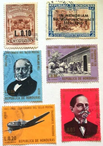 Lote de colección de estampillas/estampillas vintage de Honduras - 6 estampillas - Imagen 1 de 1