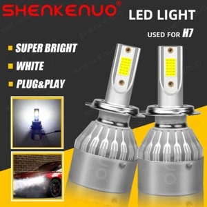 H7 Xenon White LED High/Low Beam Headlight Bulbs 2X for BMW E90 F30 328i 330i - Picture 1 of 12