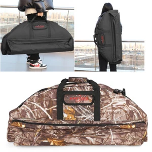 Archery Compound Bow Bag Canvas Holder Carry Case Adjustable Shooting Hunting - Picture 1 of 20