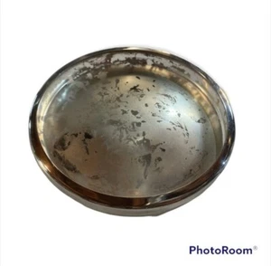 Tommy Bahama Quecksilber Glas 4,5" Silber Stumpenkerzenhalter Teller Hochzeit $16 - Bild 1 von 4