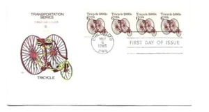 2126 6c Tricycle 1880s Transportation series, Farnam, HF, FDC - Picture 1 of 1