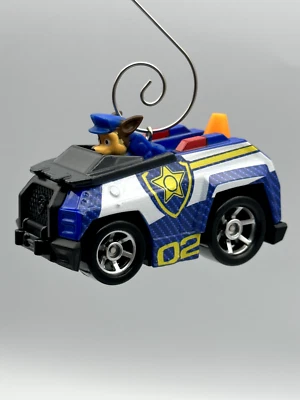 CUSTOM PAW PATROL CHASE CHRISTMAS ORNAMENT ADORNO, VERSION A - Image 1 of 4