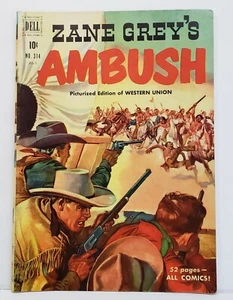 Dell Four-Color Comic Zane Grey #314 Ambush 1951 Western - Western Union - Picture 1 of 7