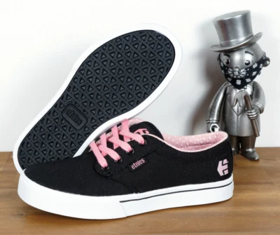 Etnies Skateboard Skate Shoes Jameson 2 Eco Kids Black Pink 2/33 - Image 1 of 3