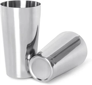 LANZON Boston Cocktail-Shaker 2-teiliger Edelstahl Boston-Shaker Set 500ml 750ml - Bild 1 von 6
