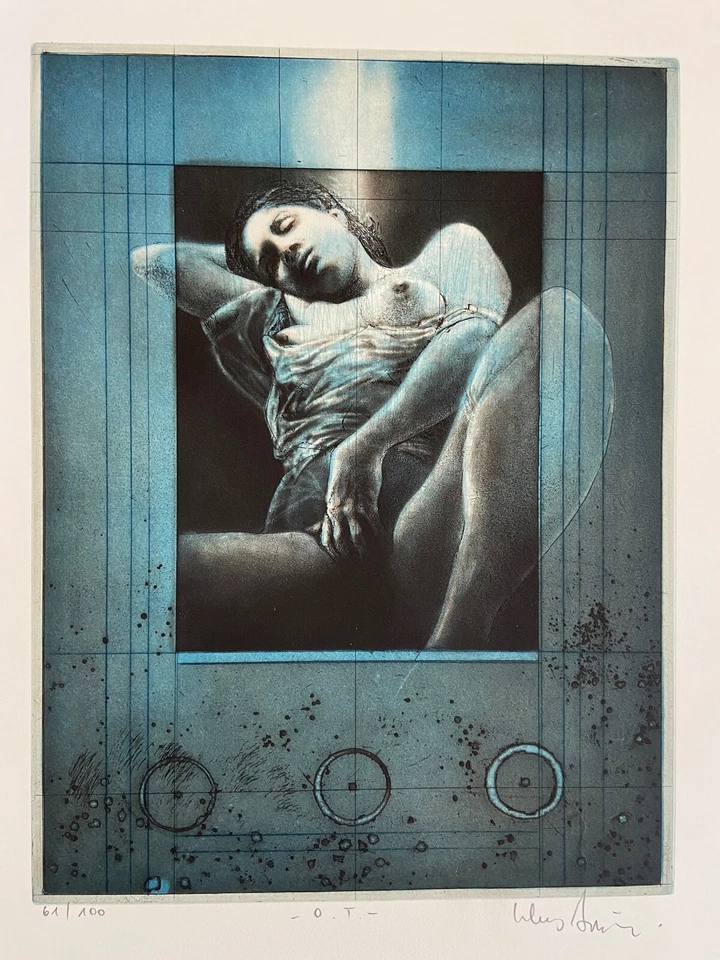 Klaus Böttger - o.T. - Erotisches Darstellung, limitiert 61/100 und signiert - Bild 1 von 1