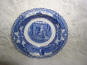 Tazón vintage Crown Ducal Colonial Times postre de baya de fruta 5 pulgadas escena azul - Imagen 1 de 4