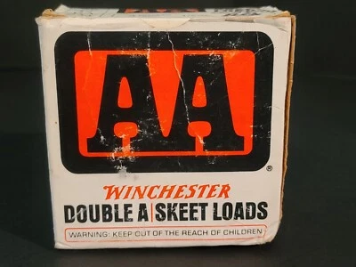 Vintage WINCHESTER AA Double A 12 Gauge skeet Loads EMPTY BOX 9 Shot - Image 1 of 4