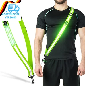 Ylzzrs Reflektierende Led-Gürtelschärpe, Sicherheitslichter Für Spaziergänger Be