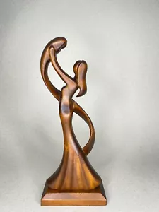 Hand carved wooden " Mother and Child " - Foto 1 di 7