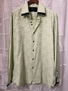 Camisa Coogi Luxe Para Hombre Talla XXL 18/18.5 Abotonada Diseño Verde y Negro - Imagen 1 de 11