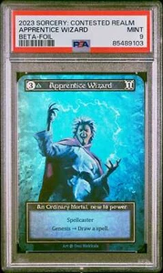 PSA 9 - Apprentice Wizard (Ordinary Foil) Beta - Sorcery - Bild 1 von 5