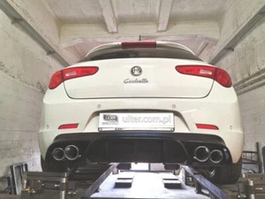 Sportauspuff Doppel 100/90mm für Alfa Romeo Giulietta 1.4 1.6 mit Diffusor - Bild 1 von 3
